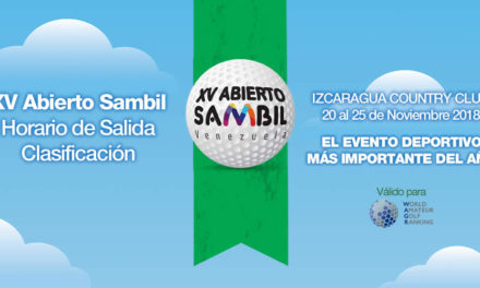 XV Abierto Sambil, Horario de Salida Clasificación