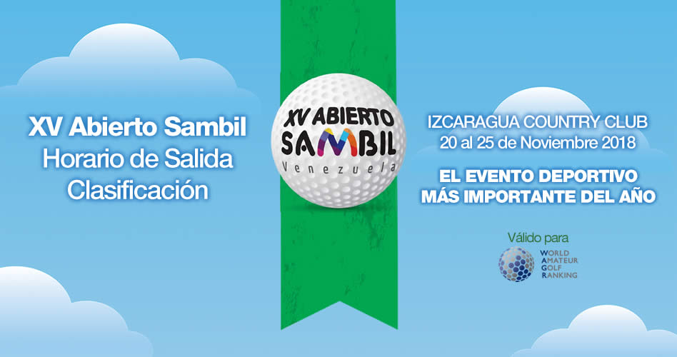 XV Abierto Sambil, Horario de Salida Clasificación