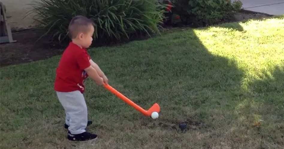 Video, alucinen con la evolución del swing de Jaden Soong, el niño que cogió los palos con 12 meses
