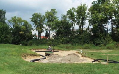 El arte de la eliminación de bunker de campos de golf