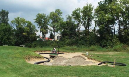 El arte de la eliminación de bunker de campos de golf