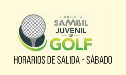 Horarios de salida día Sábado – II Abierto Sambil Juvenil de Golf