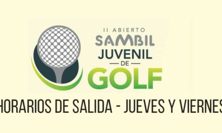 Horarios de Salida – II Abierto Sambil Juvenil de Golf