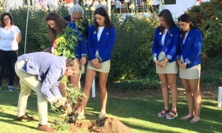 Un árbol homenajea a Celia Barquín durante el Campeonato de España de Federaciones Autonómicas Femenino