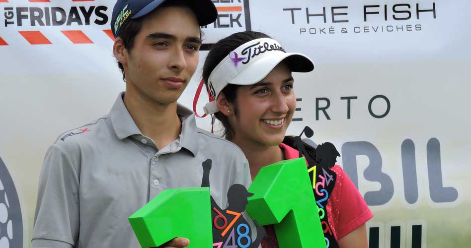 Virgilio Paz y Vanessa Gilly campeones en II Abierto Sambil Juvenil de Golf