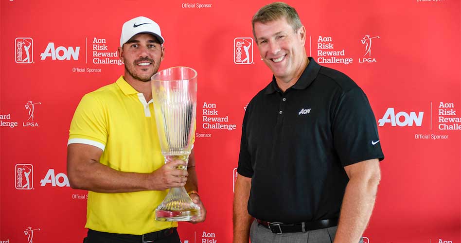 Brooks Koepka se impone en Desafío de Riesgo y Recompensa Aon