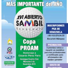 Los mejores golfistas del país repiten en el XVI Abierto Sambil