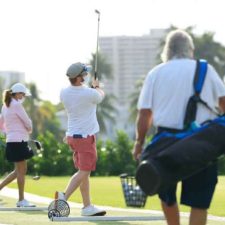 Un día en el driving range durante la pandemia. / Crédito: Getty Images