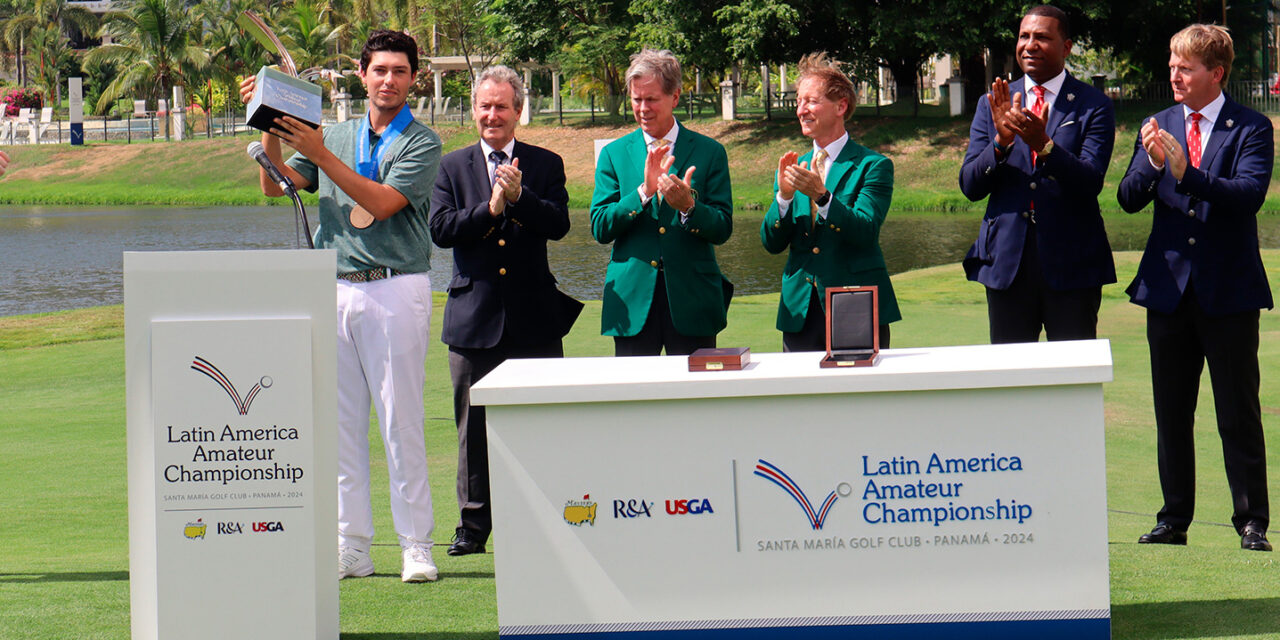 Santiago de la Fuente Campeón Latin America Amateur Championship 2024