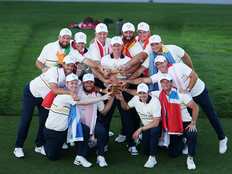 A Estados Unidos no le alcanzó el día domingo y Europa volvió a ganar la Ryder Cup