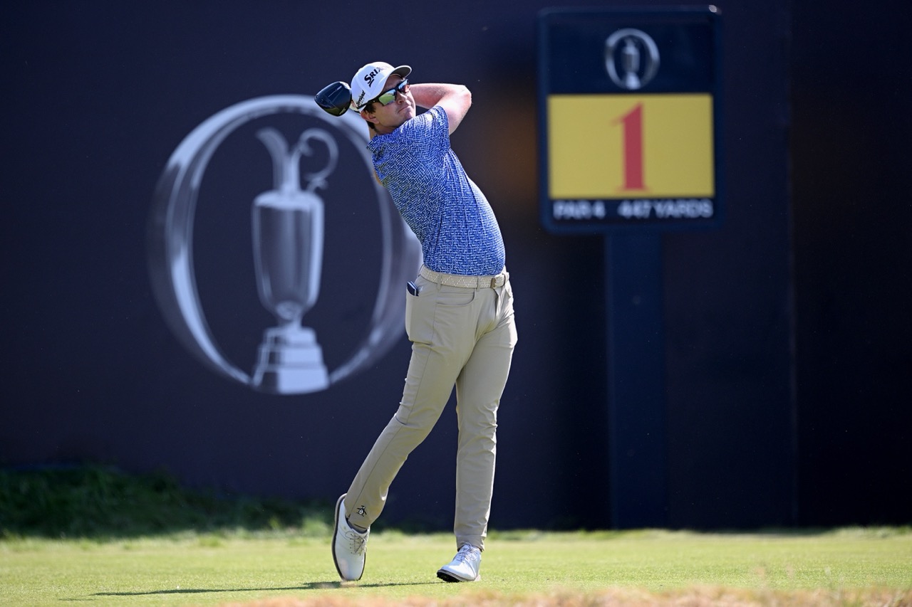 Nicolás Echavarría durante la segunda ronda de The Open Championship 2026 en Royal Birkdale