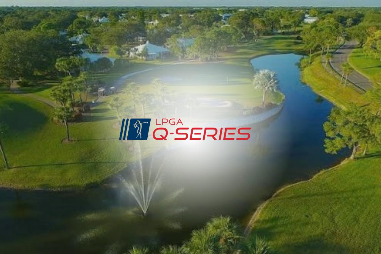 Jugadoras compiten durante la primera fase de la Q-Series del LPGA Tour 2026.