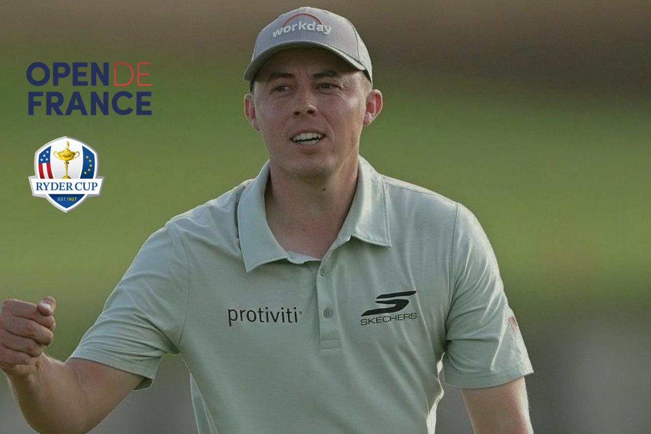 Matt Fitzpatrick celebra su victoria en el FedEx Open de France 2026 en Le Golf National.