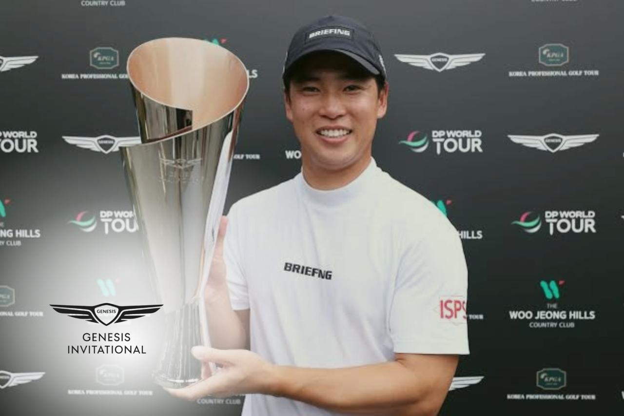 Yuto Katsuragawa celebra su victoria en el Genesis Championship 2026 en Corea del Sur.